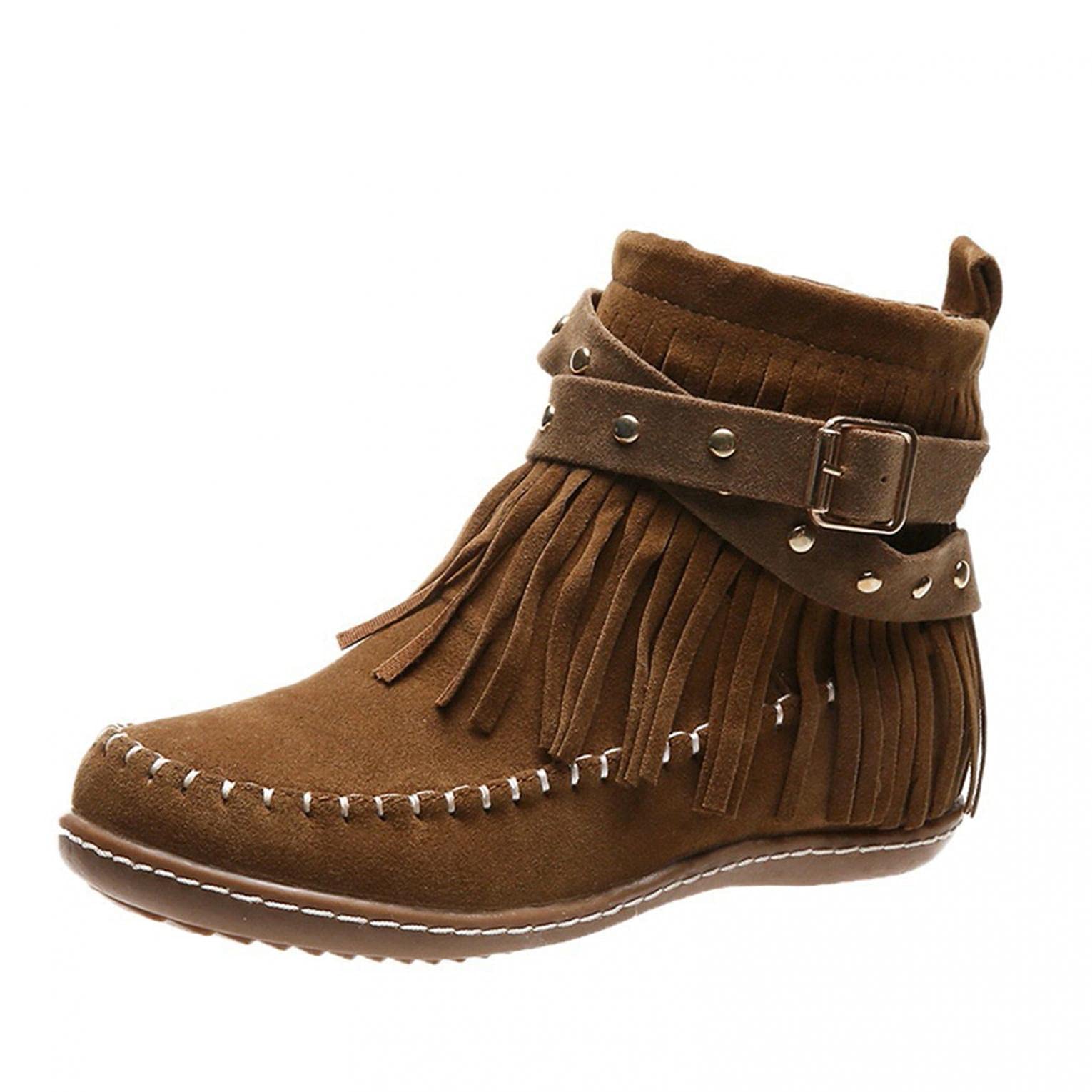 Gibobby Women's Casual Low Heel Ankle Booties - Round Toe Fashion Combat Boots with Zipper | Perfect for Everyday Wear, Office & Night Out