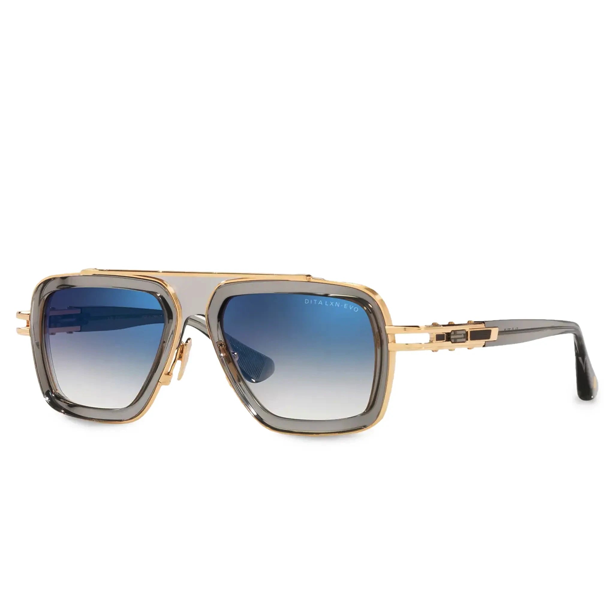 Dita LXN EVO DTS403 A 02 Crystal Grey White Gold Sunglasses - Luxury Designer Shades for Men & Women - Perfect for Outdoor Activities, Travel & Fashion