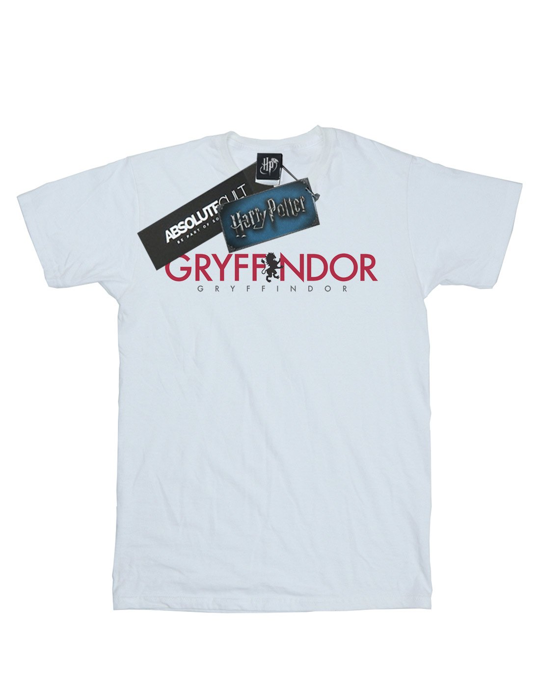 Harry Potter Gryffindor Boys T-Shirt for Kids 9-11 Years - Soft Cotton White Hogwarts House Apparel for School, Cosplay & Halloween