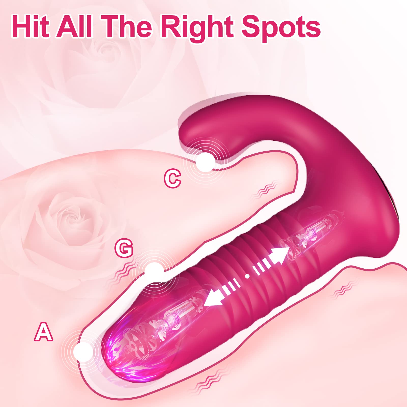 **Remote Control Wearable Panty Vibrator - 12 Powerful Thrusting Modes for Women & Couples - Discreet & Hands-Free Adult Sex Toy - Perfect for Date Nights & Spicing Up Intimacy**