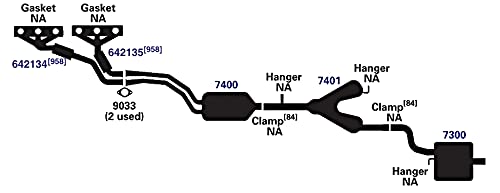 AP Exhaust Gasket 9033 - High Performance Replacement for Cars & Trucks