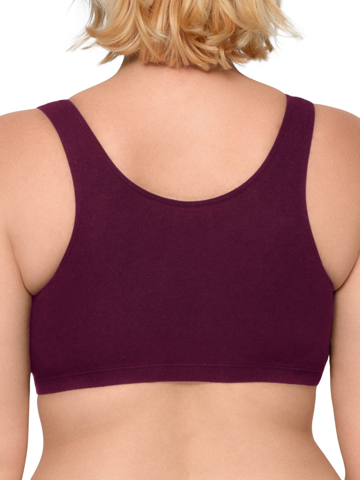 Fruit of the Loom Women's Built-Up Tank Style Sports Bra 3-Pack - Breathable Workout Tops for Yoga, Gym & Running