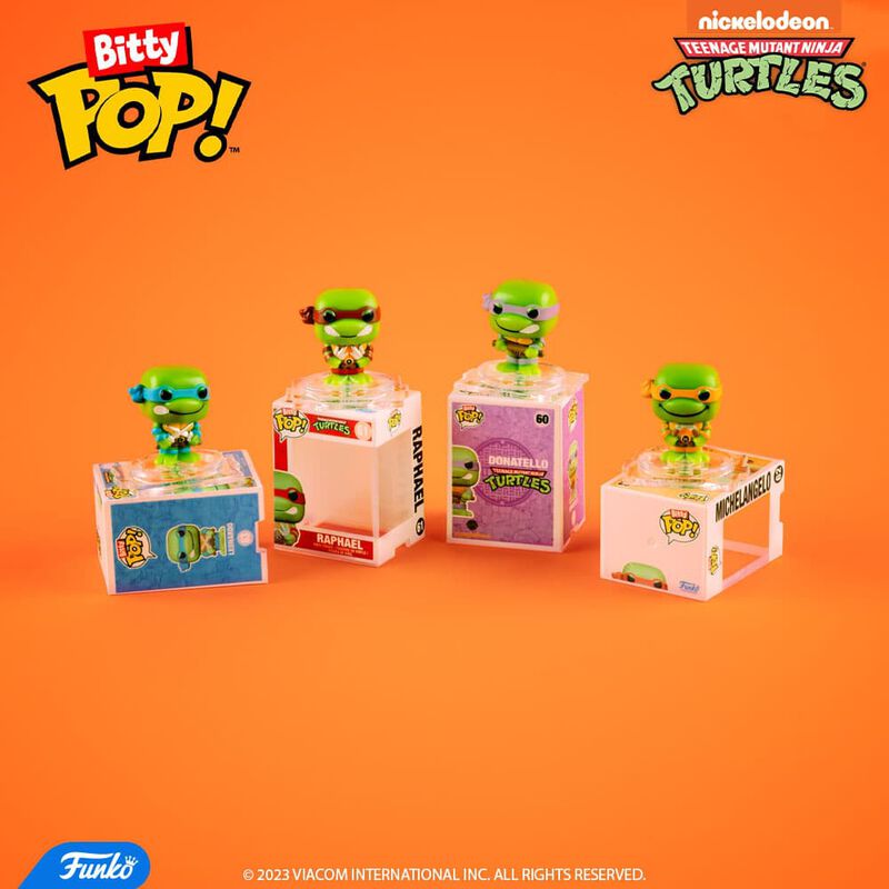 Bitty Pop! Teenage Mutant Ninja Turtles Blind Box Collectible Figures - Mystery TMNT Mini Vinyl Toys for Kids & Collectors - Perfect for Birthday Gifts, Party Favors & Display Collections