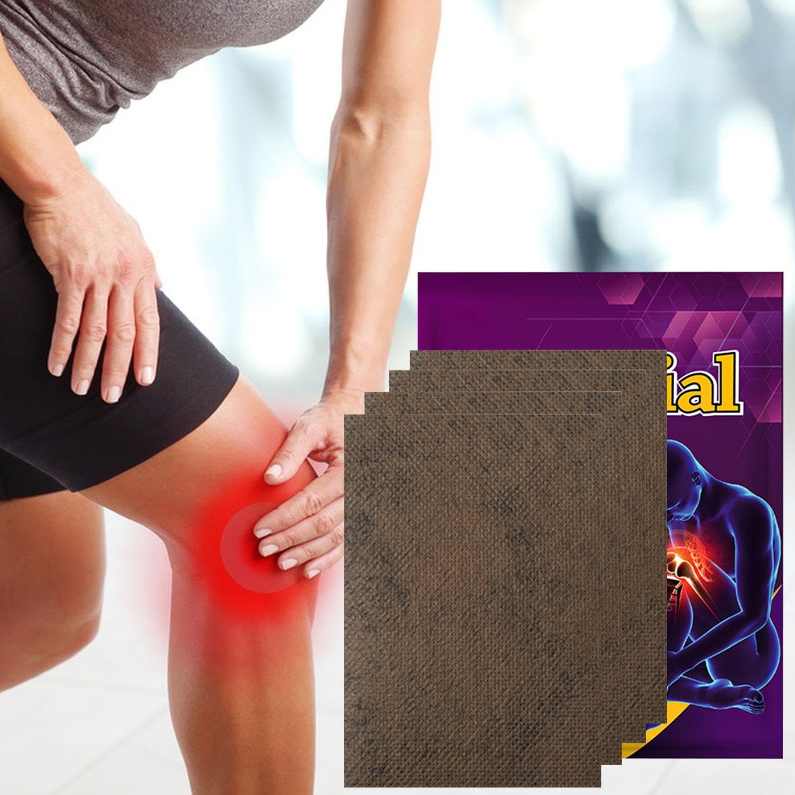 Natural Heat Therapy Knee Patches - 8 Pack Adhesive Self-Heating Knee Pain Relief Patches for Women & Men, Meniscus Support, Back Pain Relief - Perfect for Arthritis, Joint Pain & Post-Workout Recovery
