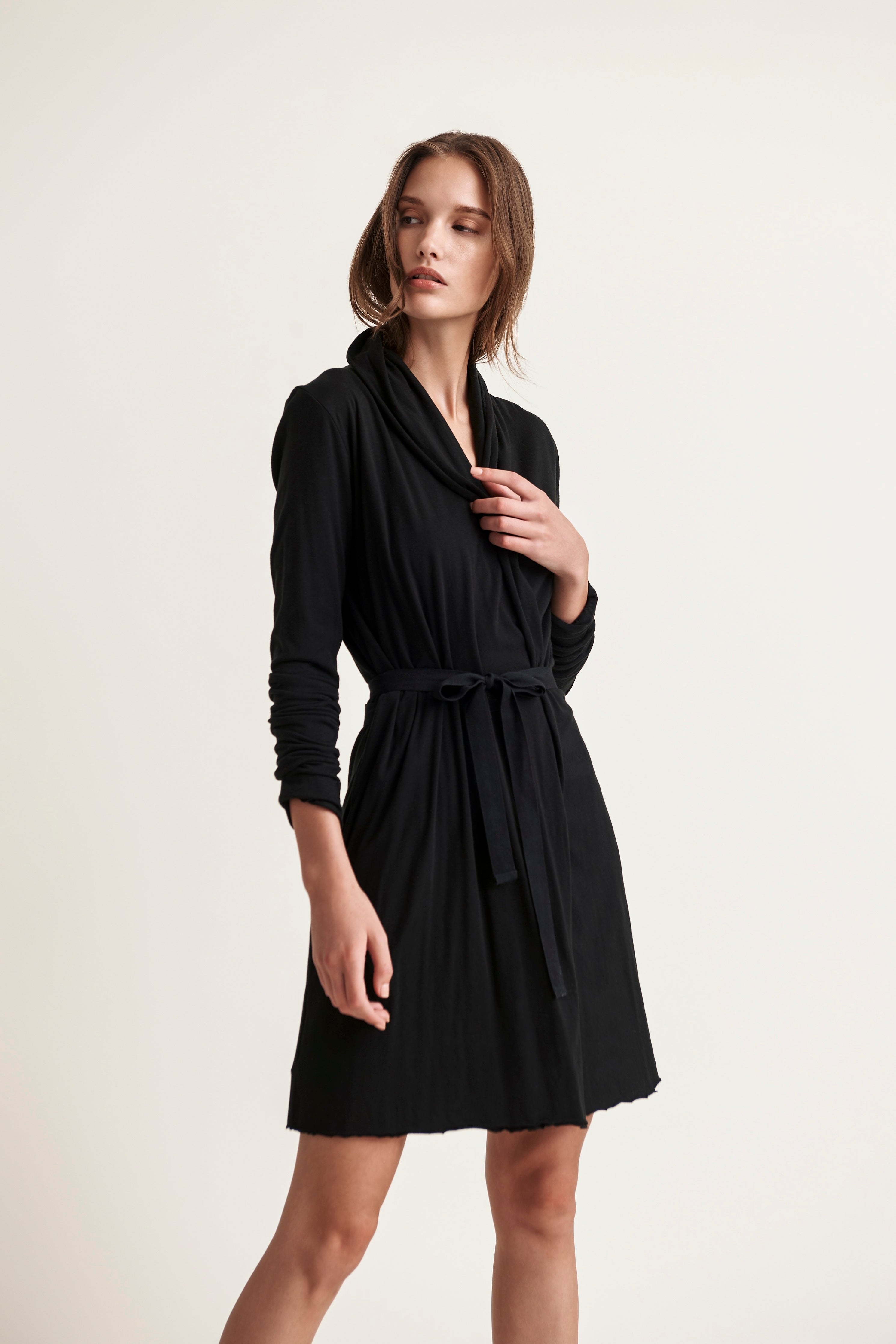 Luxury Double Layer Soft Cotton Wrap Robe for Women - Cozy Bathrobe for Spa, Lounge & Relaxation at Home