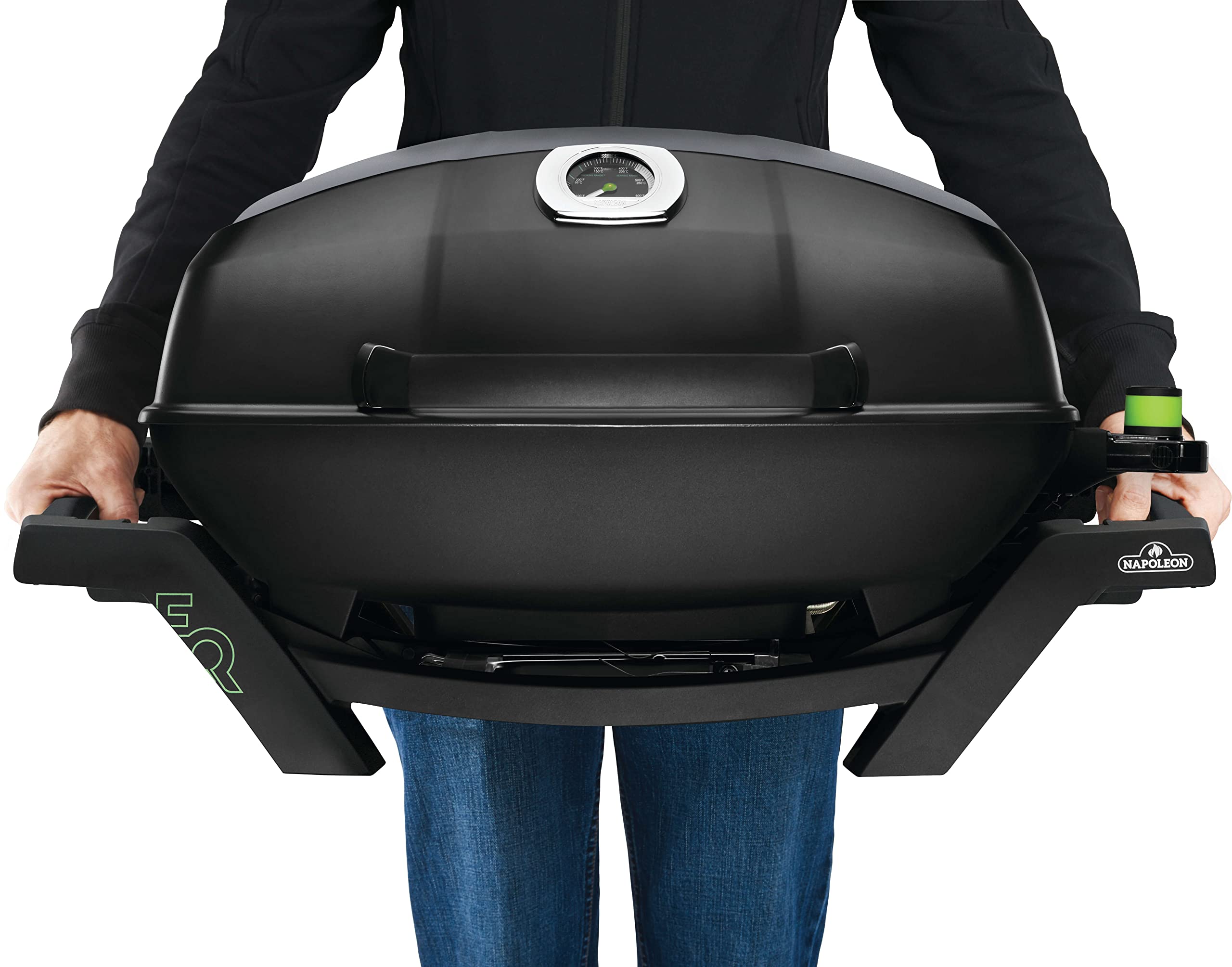 Napoleon TravelQ PRO285E Portable Electric Grill - Compact & Lightweight for Tailgating, Camping, RV Trips & Small Outdoor Cooking | Perfect for BBQs, Picnics & Backyard Gatherings