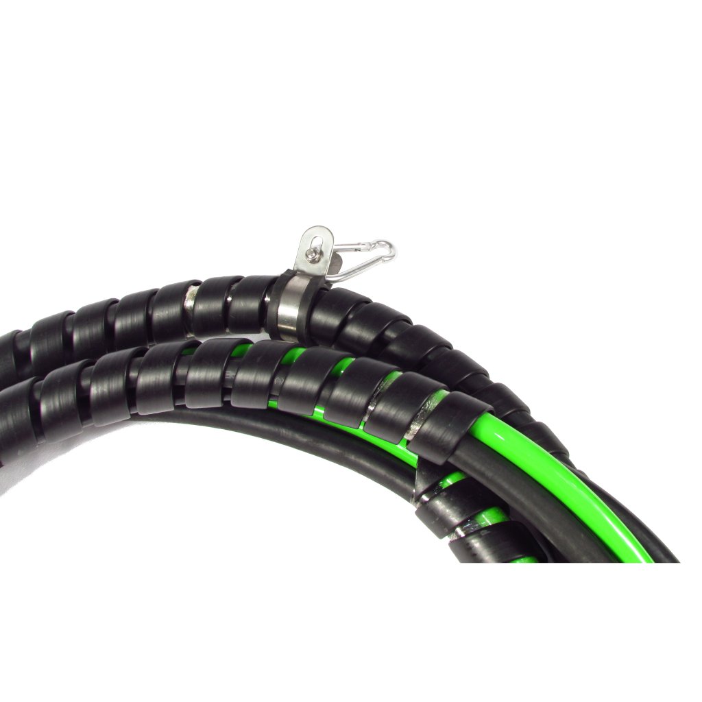 Fortpro 15Ft 3-in-1 ABS and Air Hoses Assembly Wrap with 7-Way Electrical ABS Trailer Cord & 2 Air Hoses - Replacement for 42045656, 451098, 169157 | F235507 | Ideal for Heavy-Duty Trucking and Trailer Maintenance