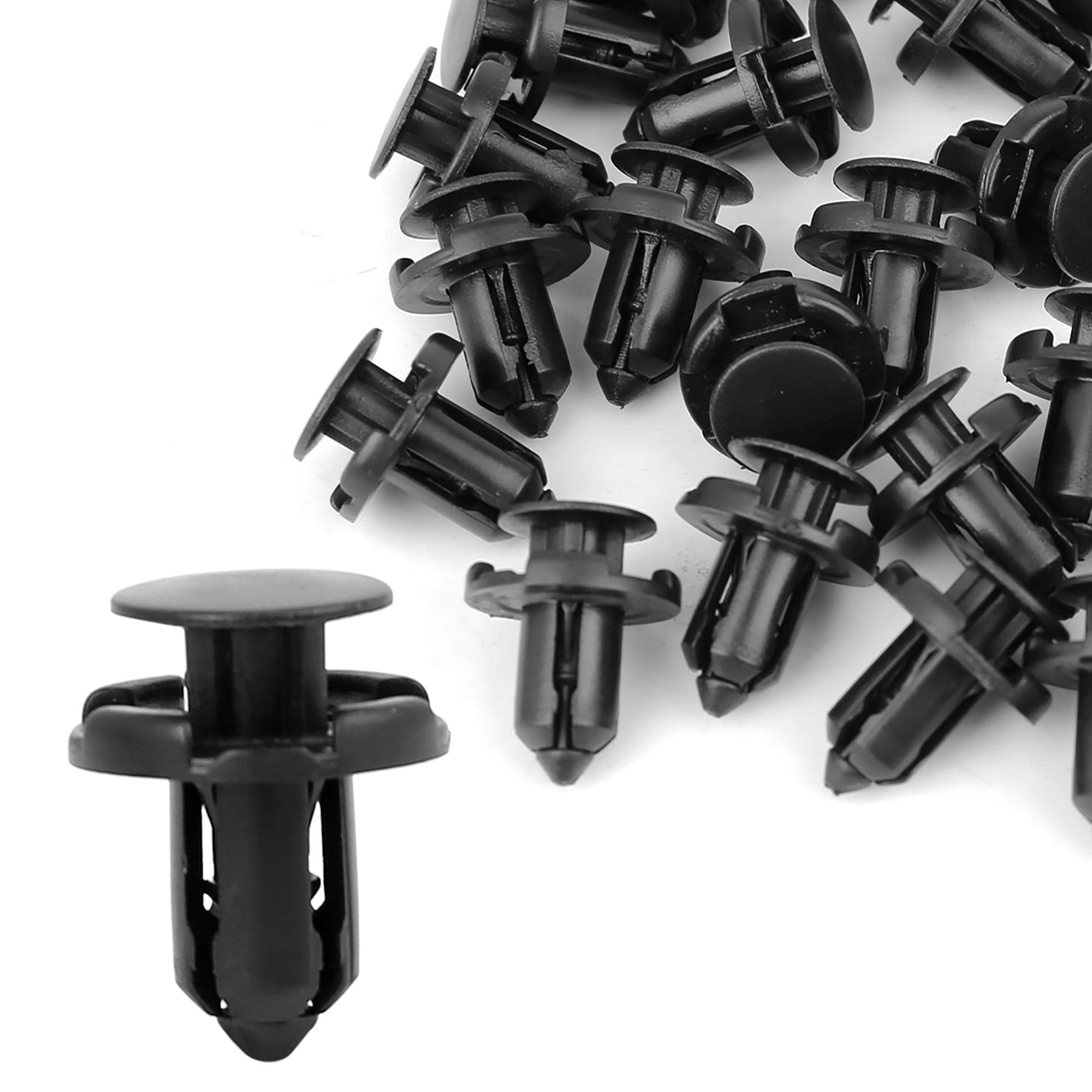 50 Pcs 9mm Plastic Push Retainer Clips Fasteners - Compatible with Honda MR200300 | Car Bumper Rivet Clips for Auto Body Panel Repair & Interior Trim Installation