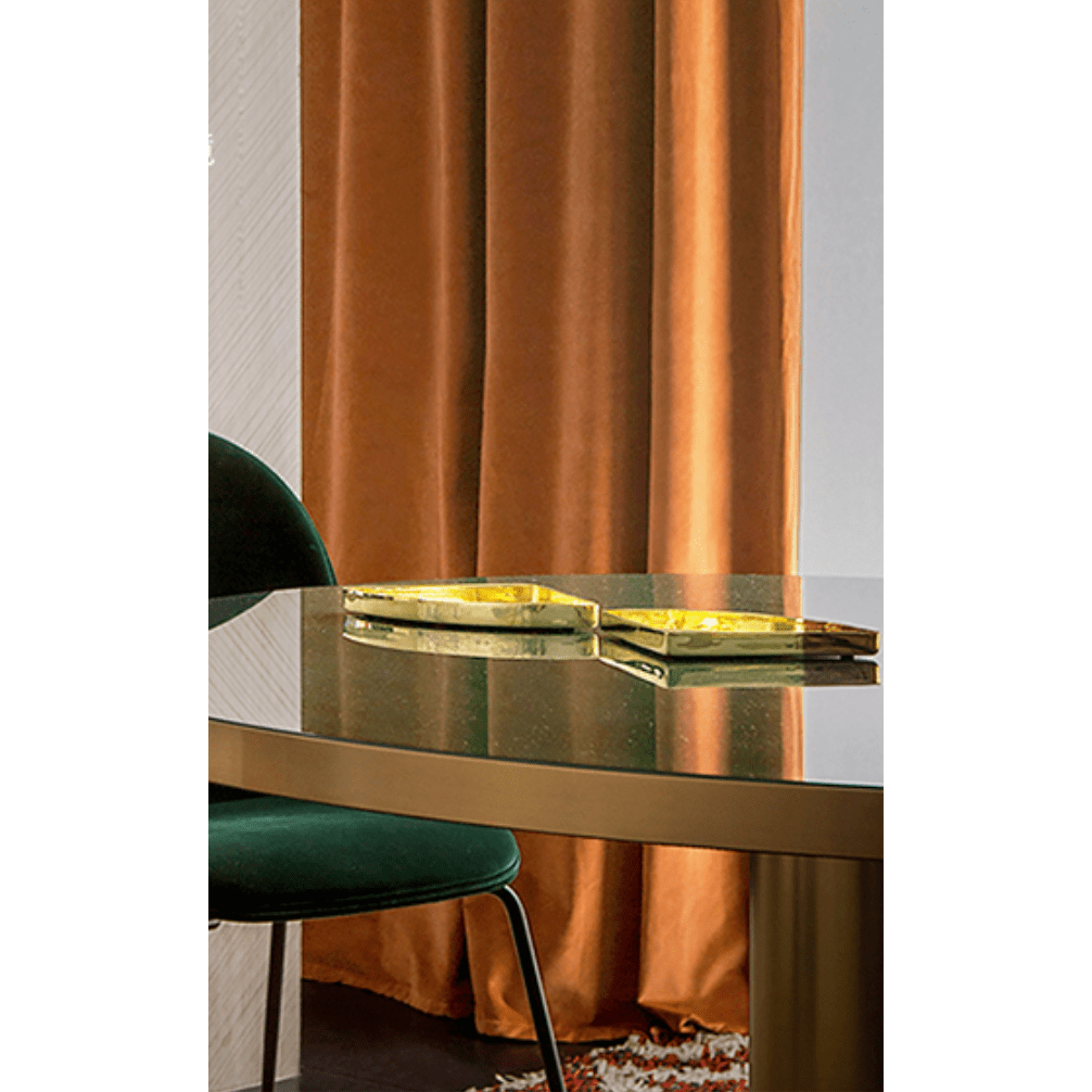 Luxury Velvet Plain Terracotta Orange Curtains - Blackout Thermal Insulated Drapes for Living Room, Bedroom & Home Decor - Modern Elegant Window Treatments for Sun Protection & Privacy