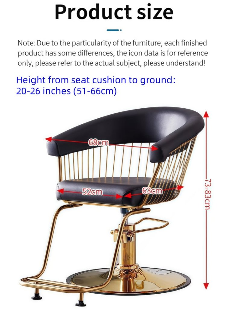 Professional Adjustable Hairdressing Styling Chair for Salon & Barbershop - Multifunctional Hydraulic Beauty Salon Chair for Hair Stylists & Clients - Perfect for Haircuts, Coloring, and Styling Services