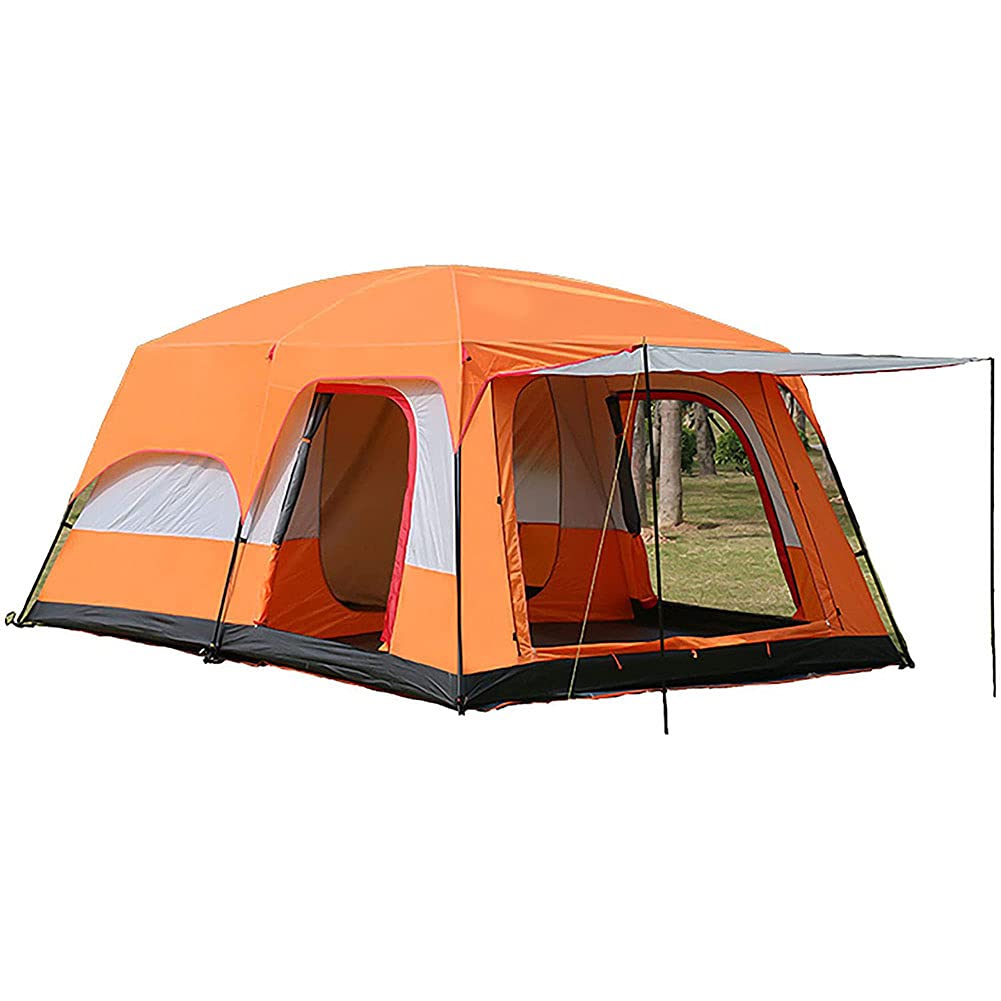 5-12 Person Outdoor Camping Tent with Porch - Portable Cabana Tent, Large Family Dome Tent for Camping, Hiking, Fishing - Easy Setup | Perfect for Backyard, Beach & Festival Use