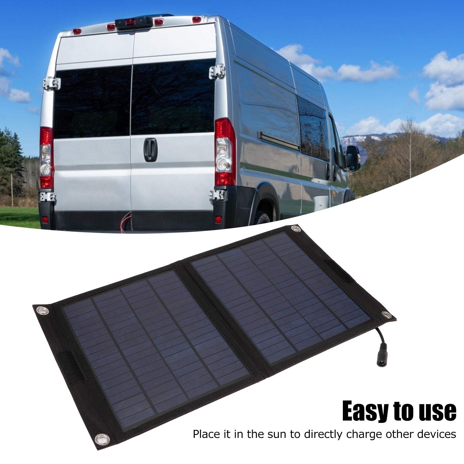 High-Efficiency Solar Panel Battery Charger for Cars - Portable Power Solution for Camping, Road Trips & Outdoor Adventures