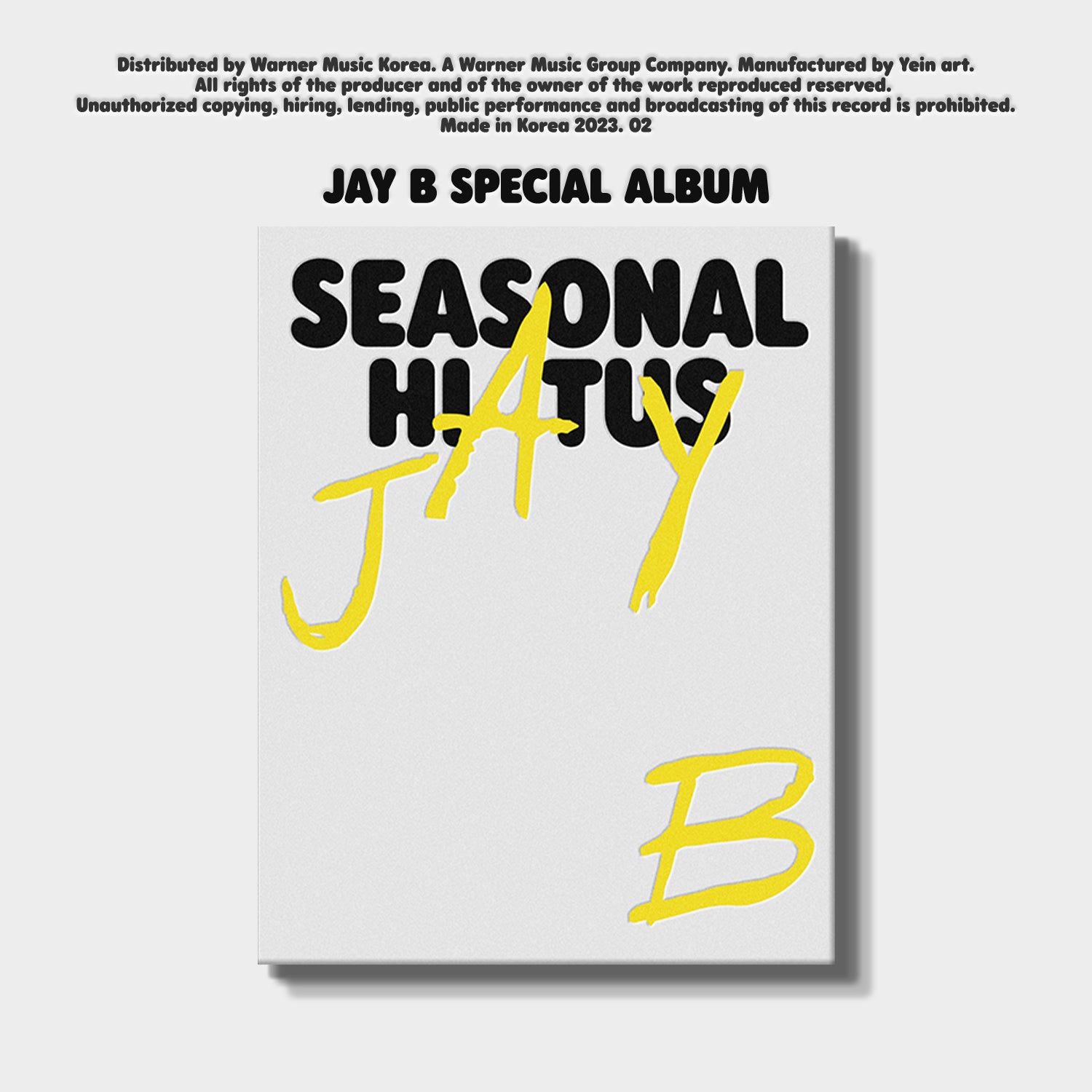 JAY B SPECIAL ALBUM 'SEASONAL HIATUS' - K-Pop Music CD | Perfect for K-Pop Fans, Collectors & Gift Giving | Enjoy at Home, Parties & Road Trips