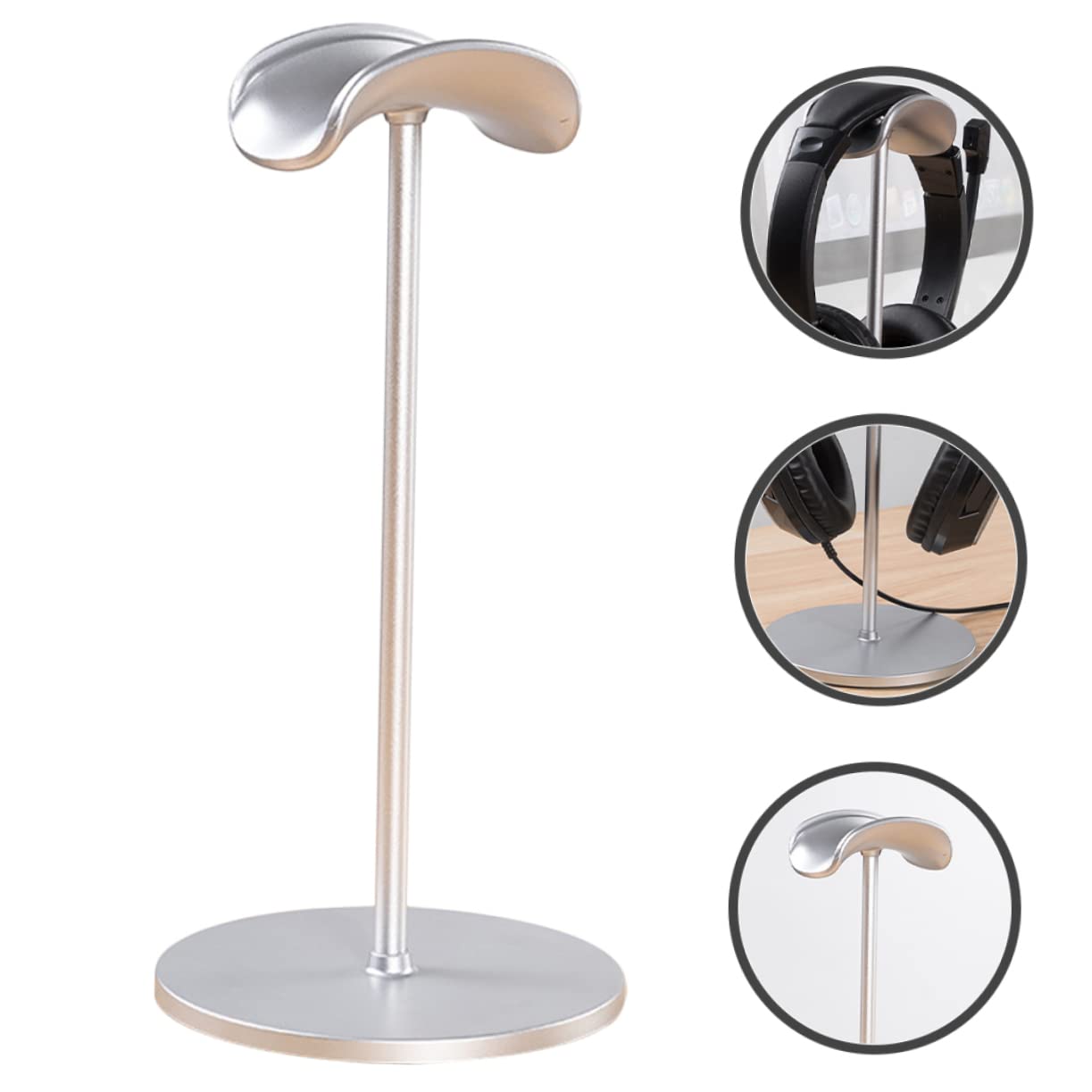 Cabilock 4-Pack Headphone Stand Holder - ABS Desktop Headset Display Rack for Gaming, Office & Studio Organization - Space-Saving Headphone Organizer for Desk, Workstation & Entertainment Setup