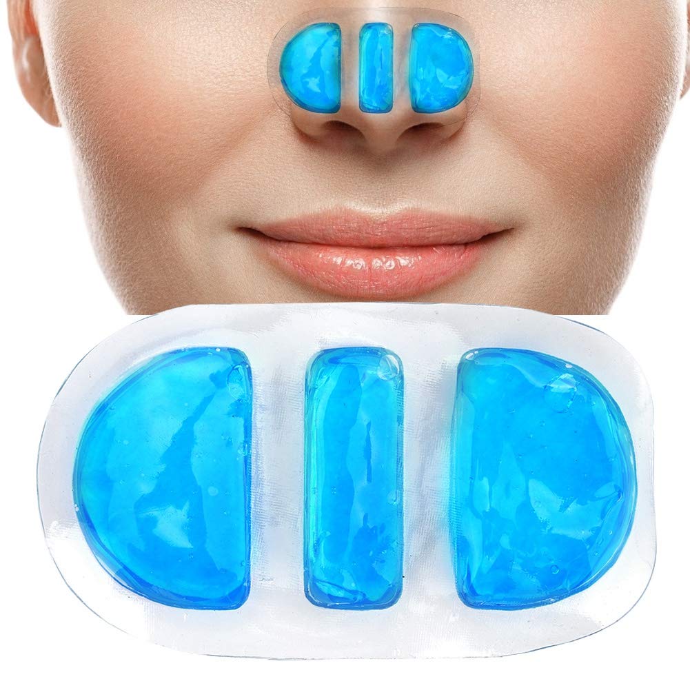 Reusable Gel Nose Ice Pack for Inflammation Relief - Flexible Cold Compress for Travel, Home & Post-Surgery Recovery - Portable First Aid Cold Therapy for Sinus Pain, Swelling & Bruises