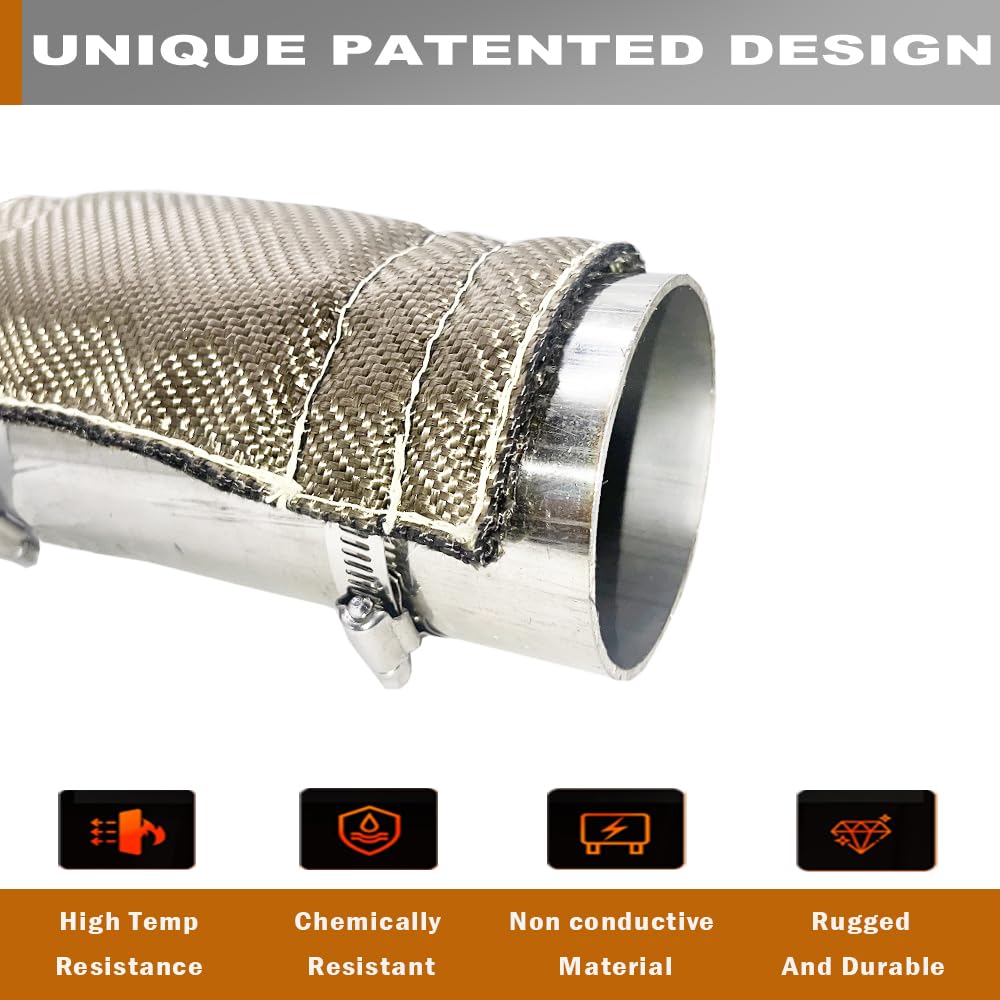 Titanium Exhaust Heat Shield 6x12