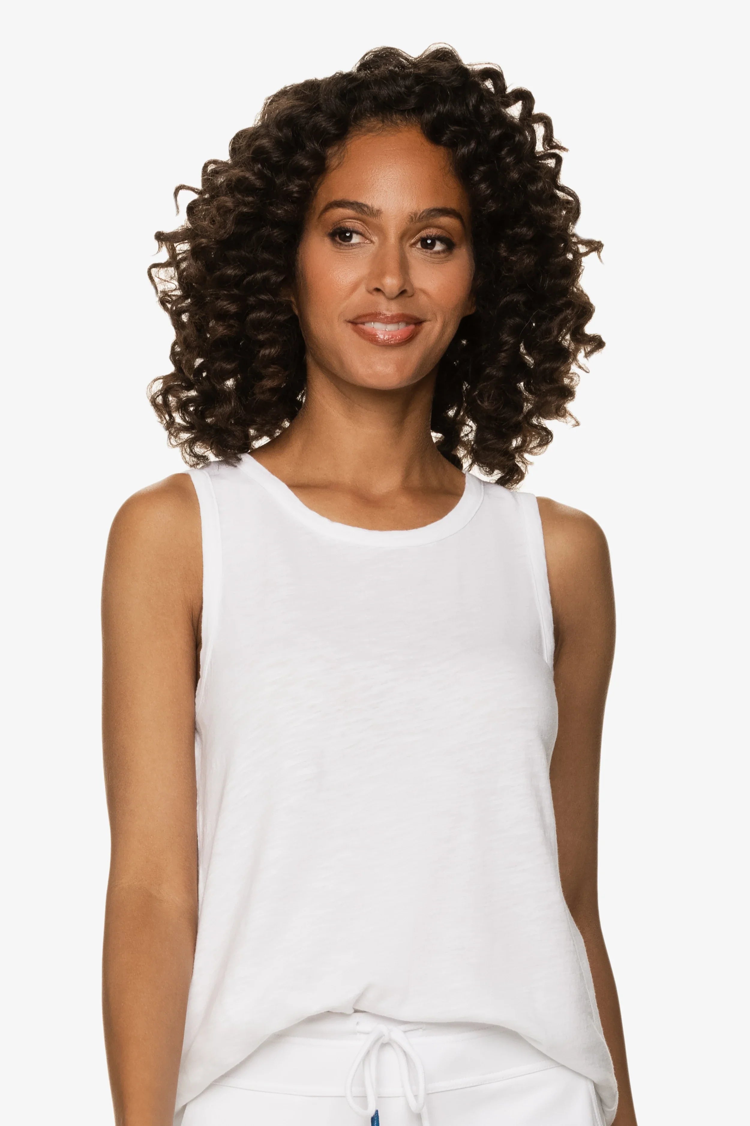 Classic White Tank Top for Women - Comfortable Cotton Basic Tee - Perfect for Casual Wear, Layering & Summer Outfits