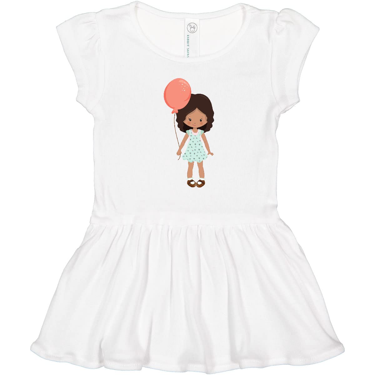 Inktastic Spring Girl Toddler Dress - Cute Latina Girl Balloon Print Outfit for Baby Girls | Perfect for Easter, Birthday Parties & Family Photos