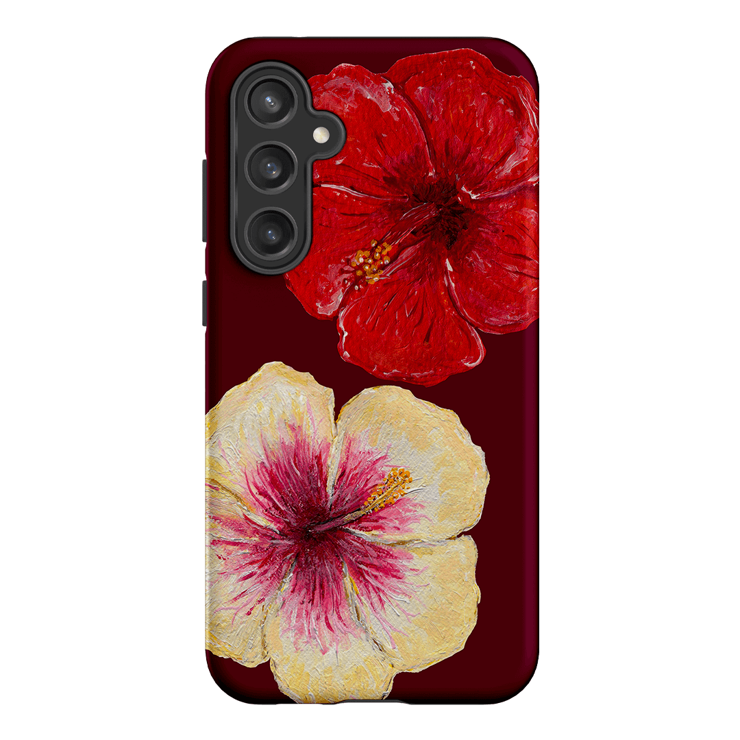 Premium Hibiscus Flower Phone Case - Durable Protective Cover for iPhone & Samsung - Tropical Floral Design for Beach, Vacation & Summer Style