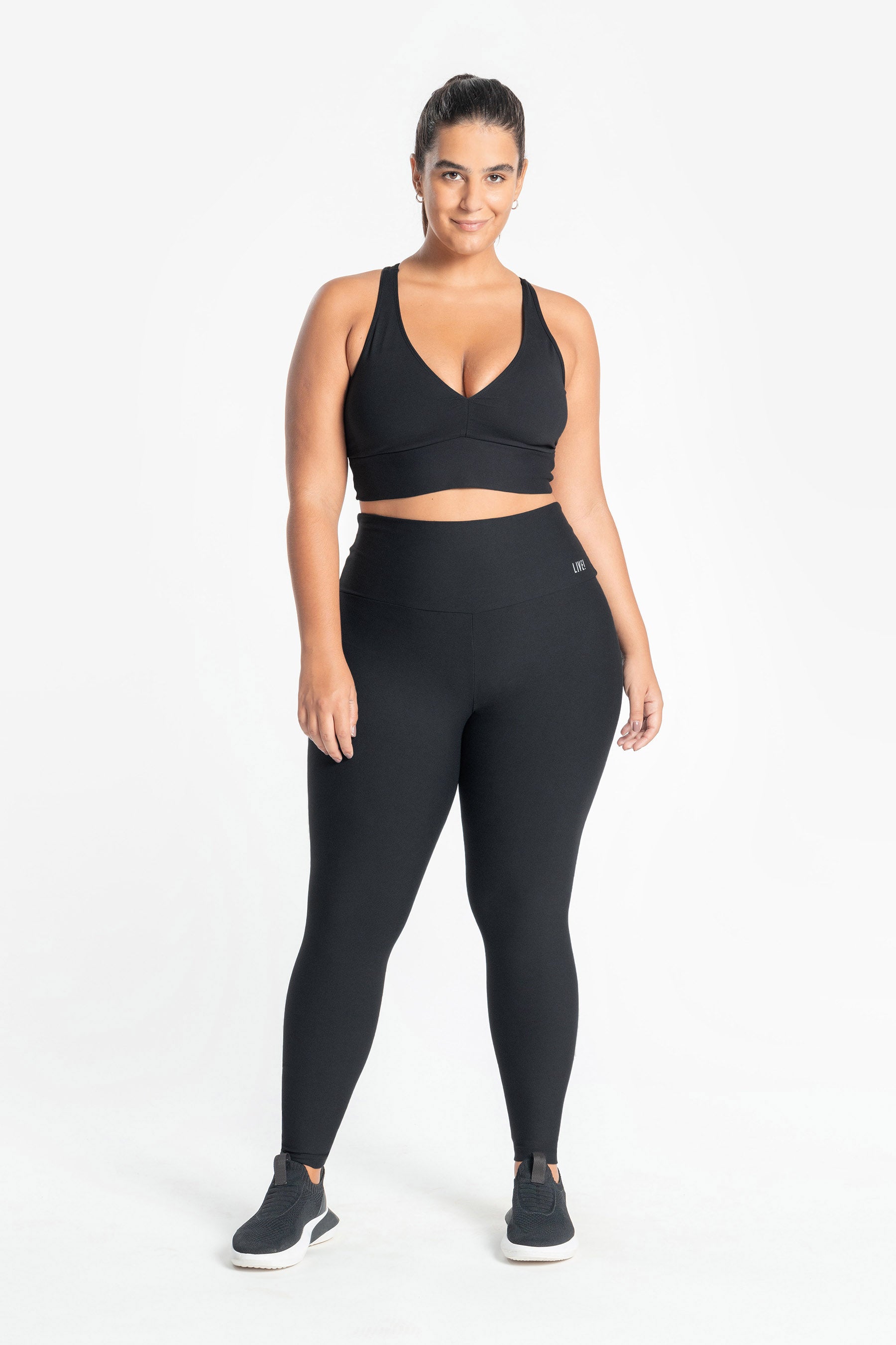 High-Waisted Essential Active Tights for Women - Comfortable Workout Leggings for Yoga, Running & Gym - Live!+ Fitness Collection