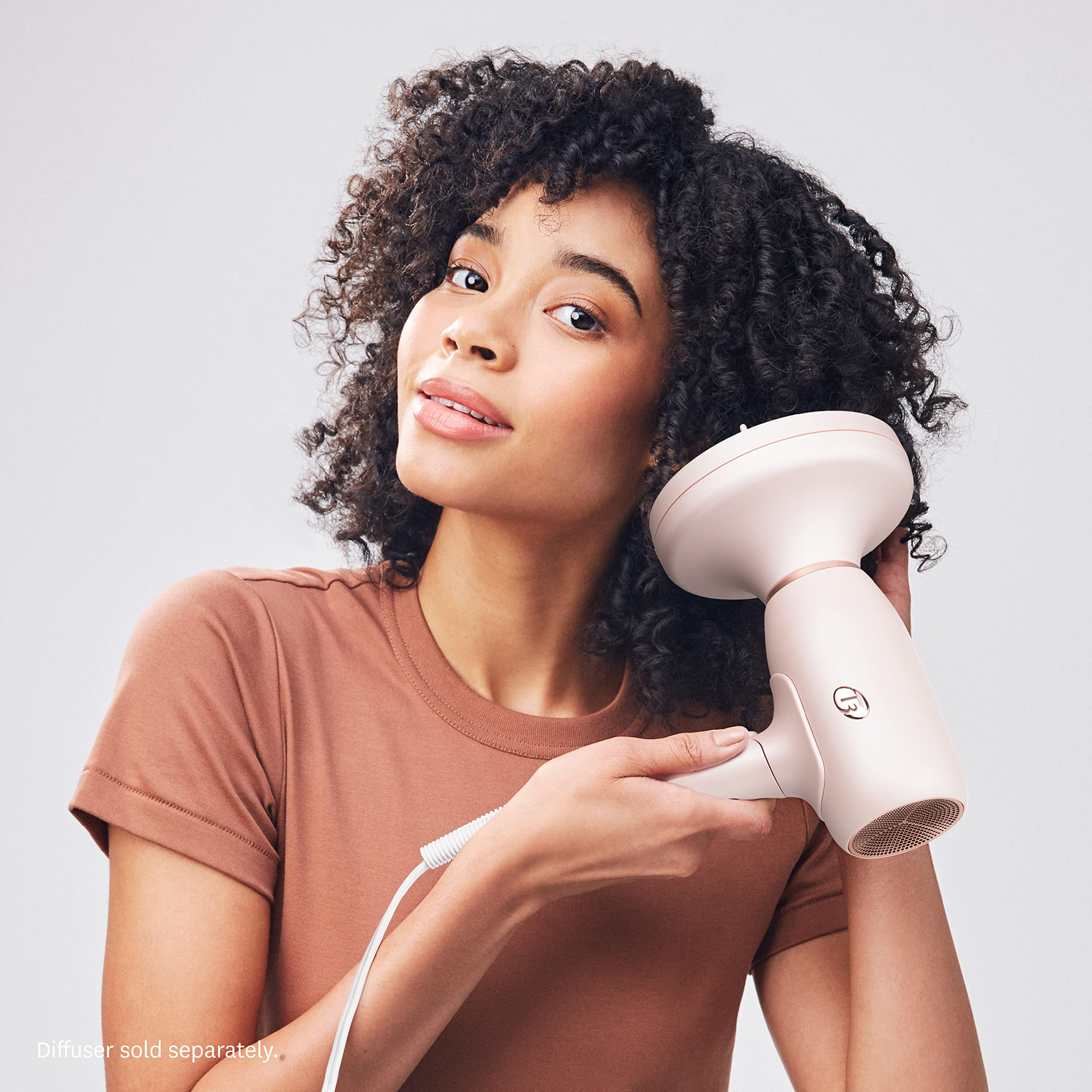 T3 Afar Lightweight Travel Hair Dryer - Dual Voltage, Folding Handle, Fast Drying & Frizz Control | Perfect for Hotels, Gym, Vacation & On-the-Go Styling