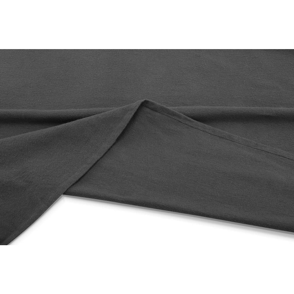 150GSM Cotton Flannelette Bed Sheet Set - Dark Grey King Single Size | Soft & Breathable Bedding for All Seasons | Perfect for Master Bedroom, Guest Room & Dorm