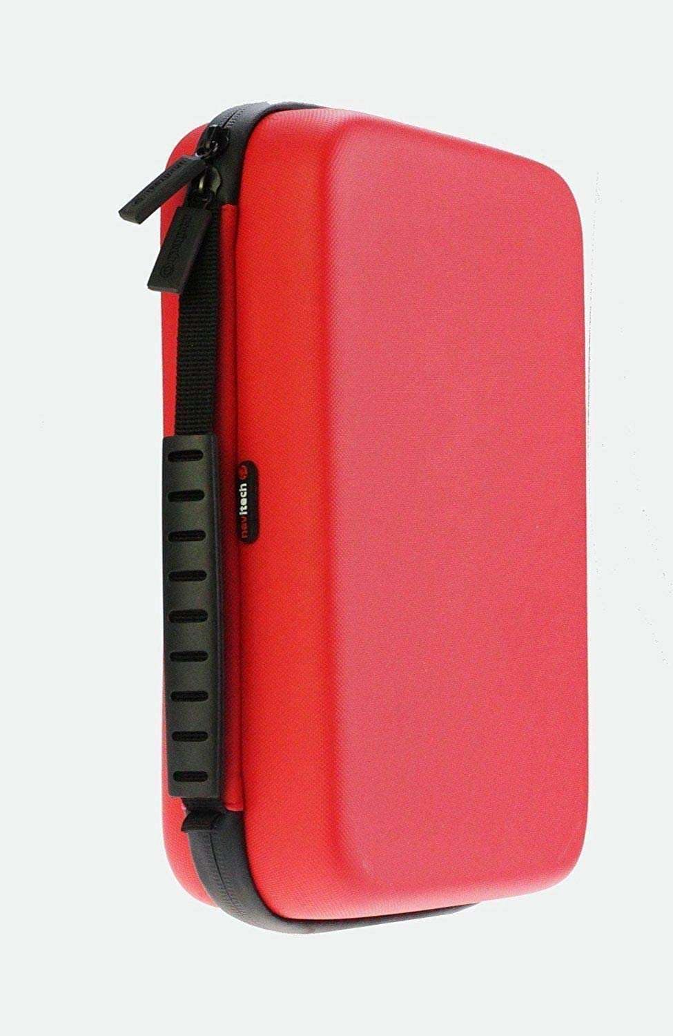 Navitech Red Action Camera Hard Case - Waterproof & Shockproof Protective Cover for Dragon Touch Vision 3 - Perfect for Outdoor Sports, Travel & Adventure Activities