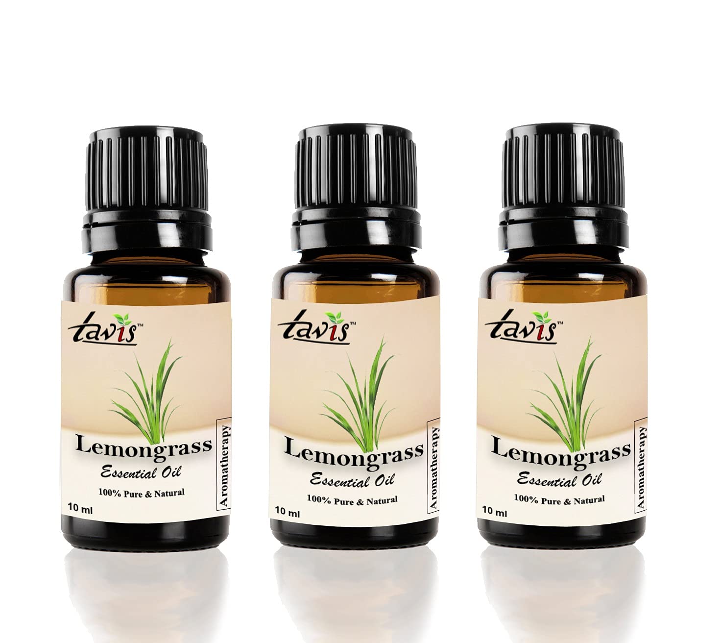 Organic Lemongrass Essential Oil for Hair Growth, Skin Care & Aromatherapy - 3 Pack | Natural Stress Relief, DIY Beauty & Home Diffuser Blends