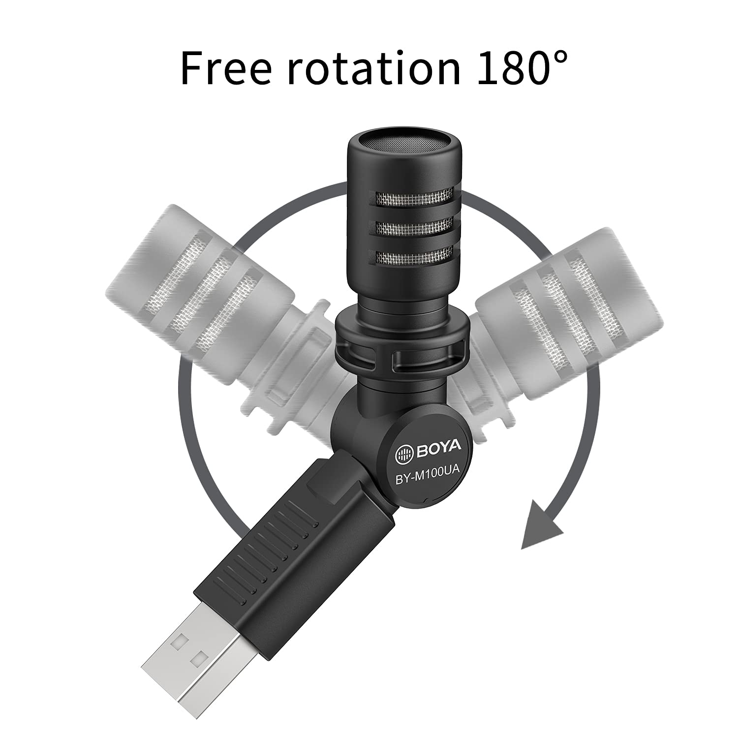 BOYA BY-M100UA USB Mic for Podcast, Live Stream & Videos