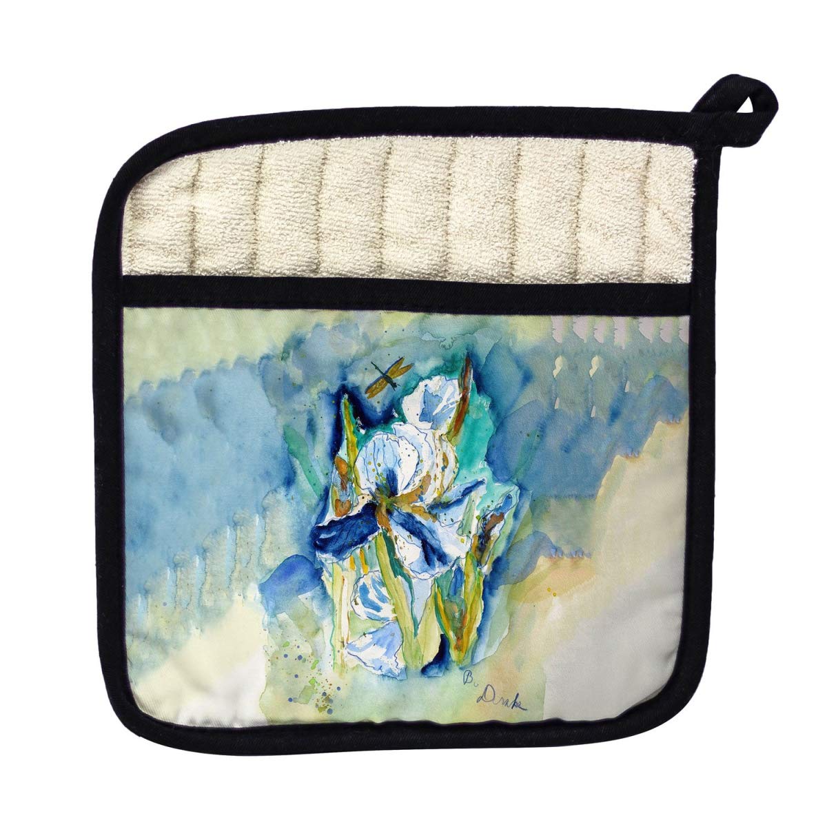 Betsy Drake PT1023 White Ibis Pot Holder - Heat Resistant Kitchen Oven Mitt for Cooking, Baking & Grilling - Perfect for Home, Restaurant & Outdoor BBQ Use