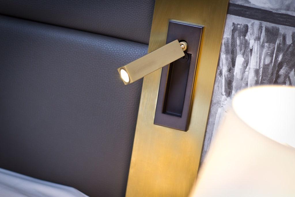 Wall Mounted Plug-in Bedside Sconce Light - Modern Reading Lamp for Bedroom, Nursery & Dorm Room - Perfect for Nighttime Reading and Ambient Lighting