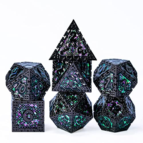 Chain Frame-black With Green Sequins