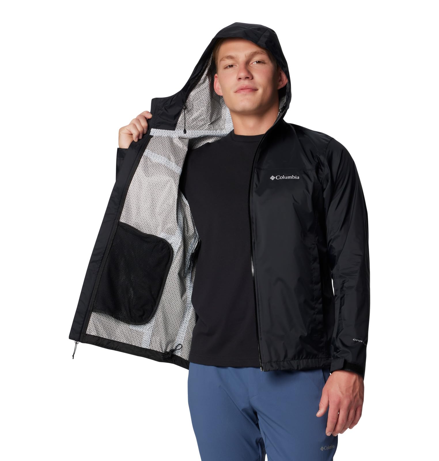 Columbia Men's Evapouration II Waterproof Breathable Jacket - Lightweight Raincoat for Hiking, Camping & Outdoor Adventures