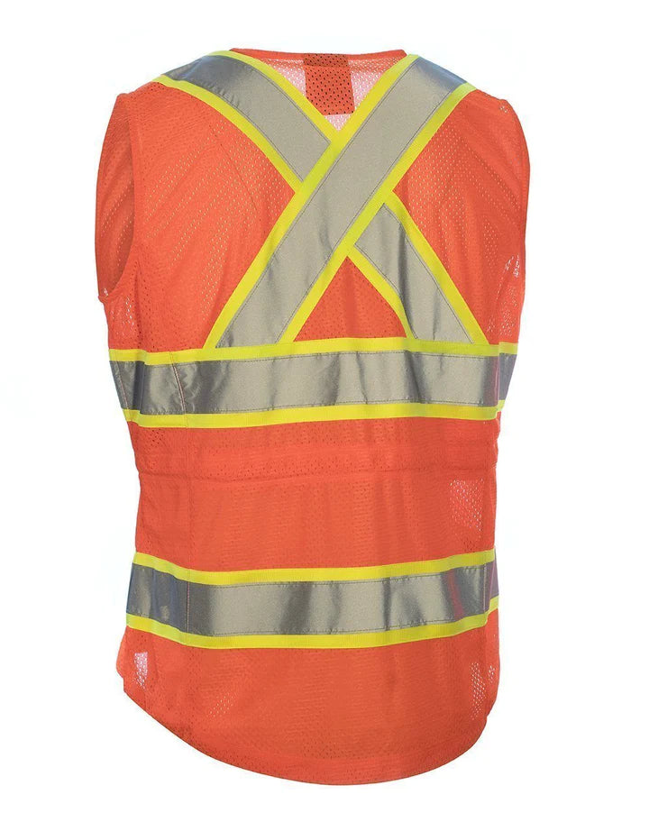 FORCEFIELD Women's High Visibility Safety Vest Reflective 022 TV66 - Perfect for Construction, Road Work & Outdoor Safety