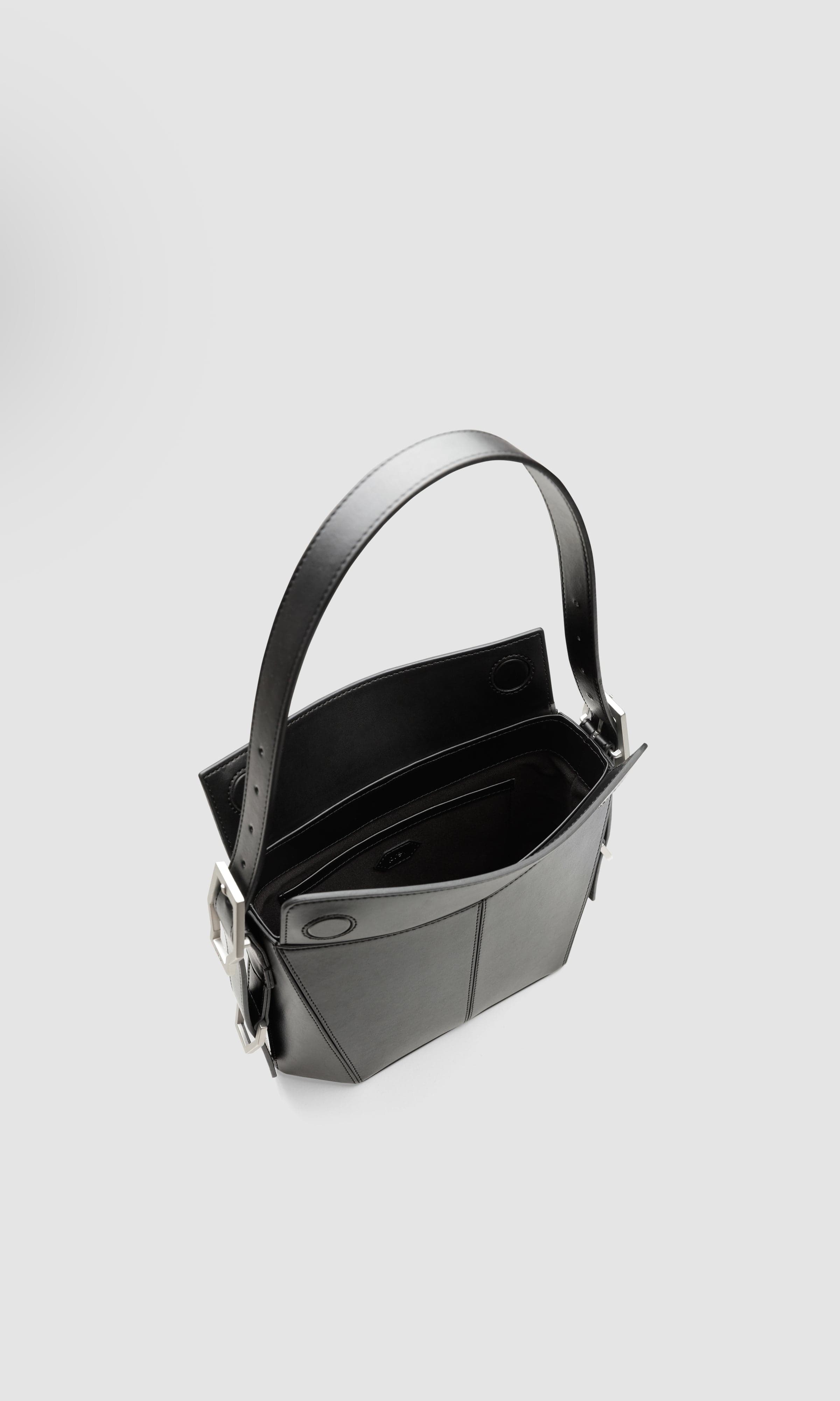 Kiara Vegan Apple Leather Shoulder Bag for Women - Eco-Friendly Black Crossbody Purse | Perfect for Work, Travel & Everyday Use
