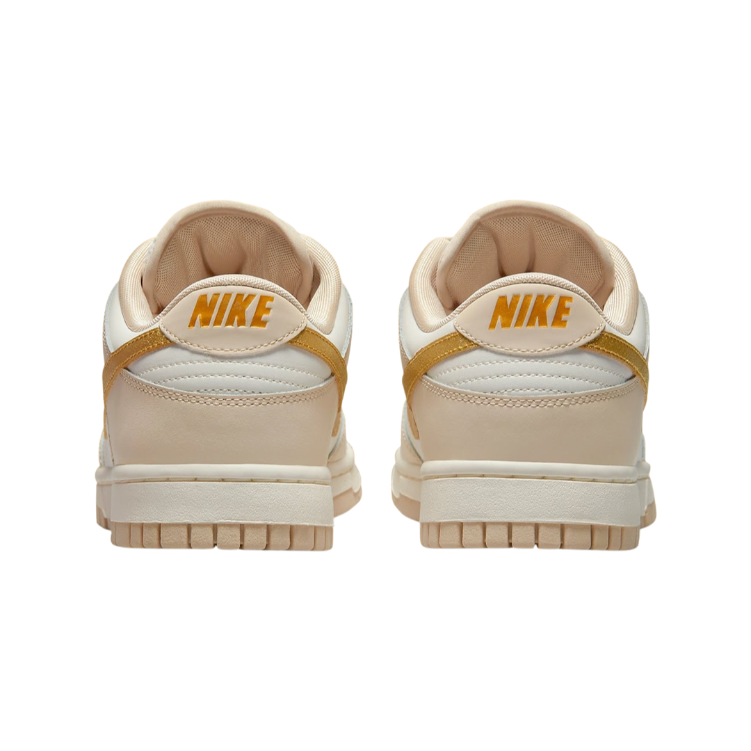 Nike Women's Dunk Low Metallic Gold Sneakers - Retro Running Shoes for Women - Fashion Casual & Streetwear - Perfect for Workouts, Daily Wear & Outfits