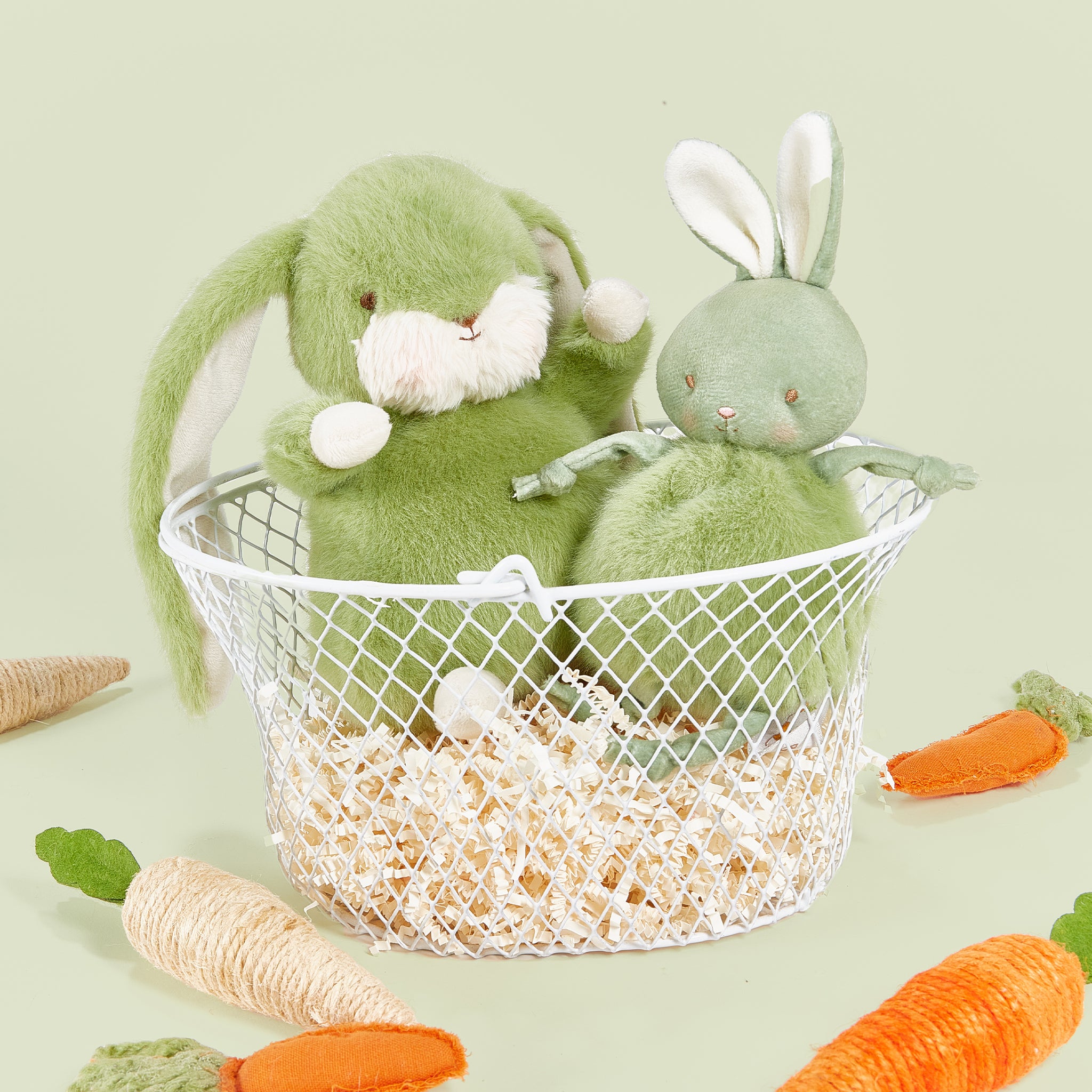 Adorable Roly Poly Bunny Toy - Pistachio Green - Perfect for Kids' Playtime, Nursery Decor, and Easter Gifts