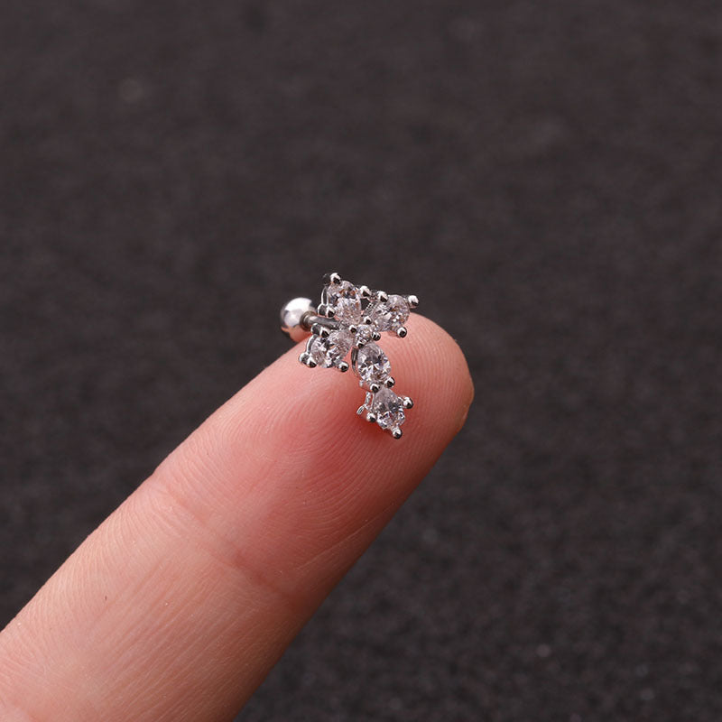 20G Heart Helix Stud Earrings for Upper Lobe Piercing - Hypoallergenic Surgical Steel Cartilage Jewelry - Perfect for Daily Wear, Parties & Gifts | HSPJ1937