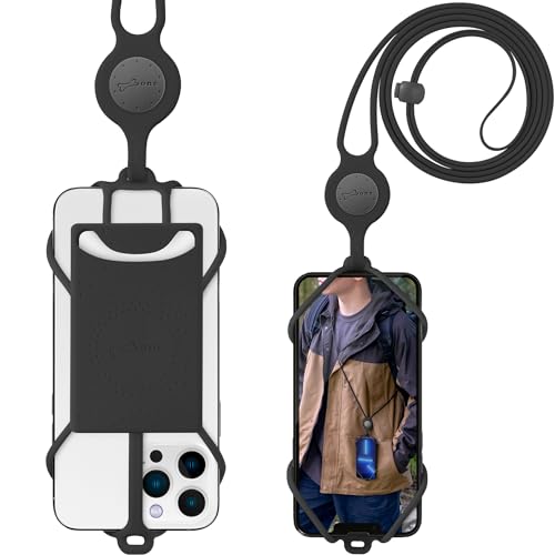 Crossbody Lanyard W/ Card (Black)