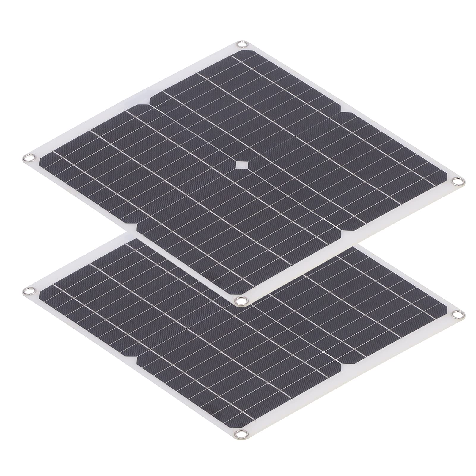 Portable Solar Panel Charger with Controller - 2PCS High Efficiency Solar Charging Board for Outdoor Activities, Hiking, Camping, Cycling & Mountaineering - Perfect for Off-Grid Power Supply and Emergency Charging