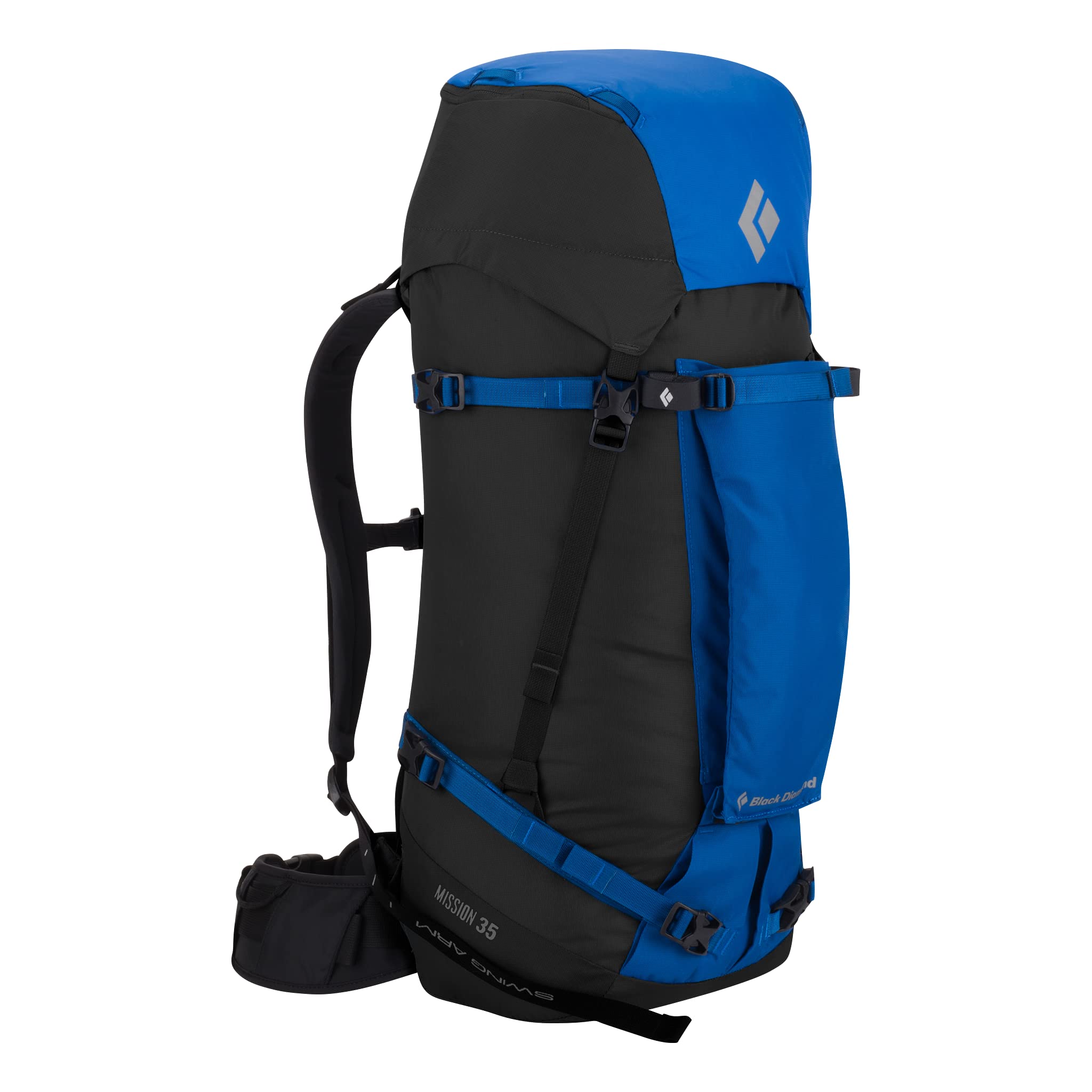 Black Diamond Mission 35 Backpack - Lightweight Hiking Backpack for Men & Women - Cobalt/Black Color - Small/Medium Size - Perfect for Day Hikes, Camping & Outdoor Adventures