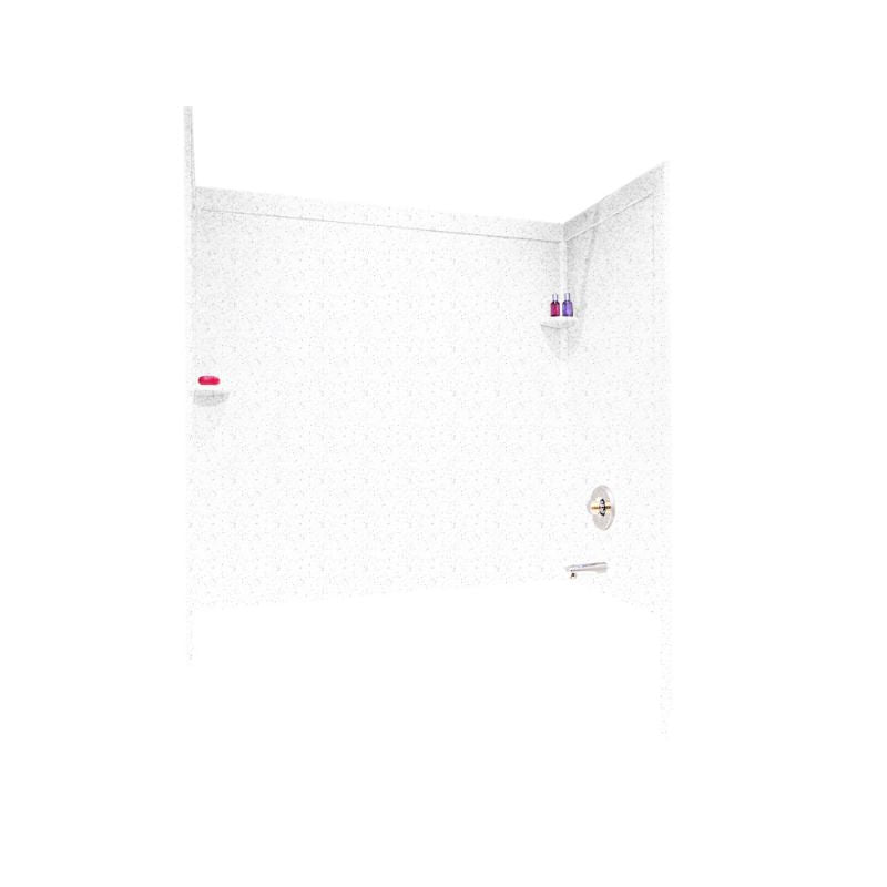 32 x 60 Inch Swanstone Bathtub Wall Kit with Molded Trim - Durable Acrylic Shower Surround for Bathroom Remodel, Waterproof & Mold-Resistant (Perfect for Modern Home Renovations)