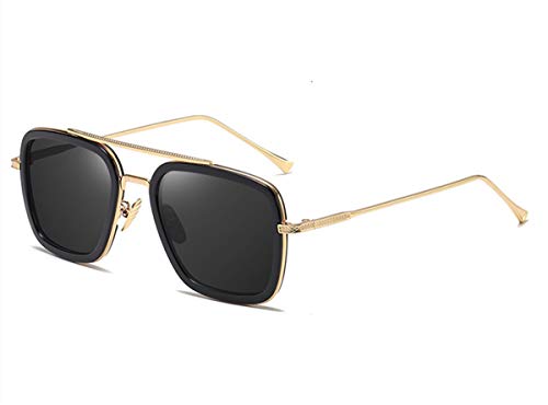 Gold Frame/Black Lens