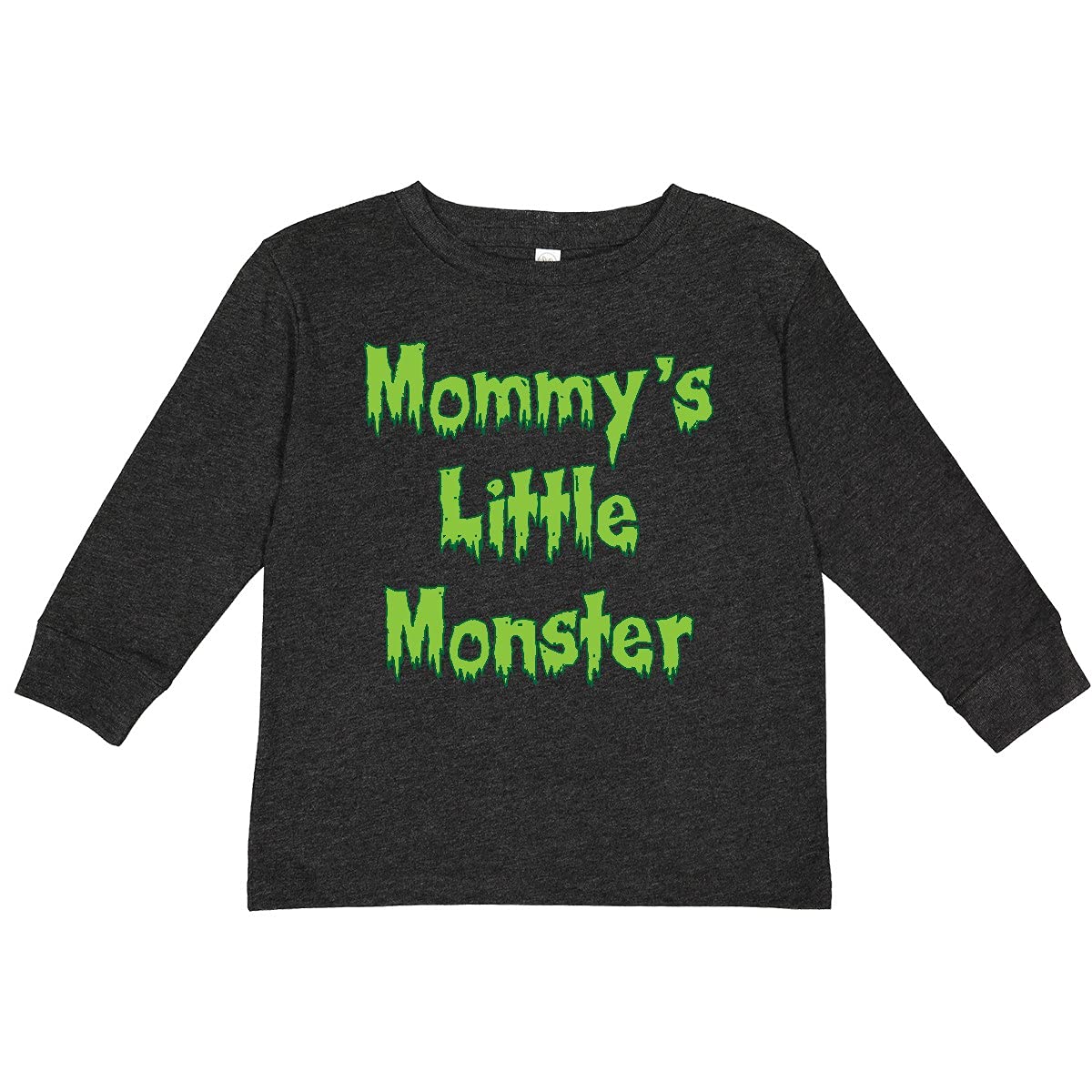 Inktastic Mommy's Little Monster Toddler Long Sleeve T-Shirt - Cute Graphic Tee for Boys & Girls - Perfect for Playdates, Daycare & Family Photos