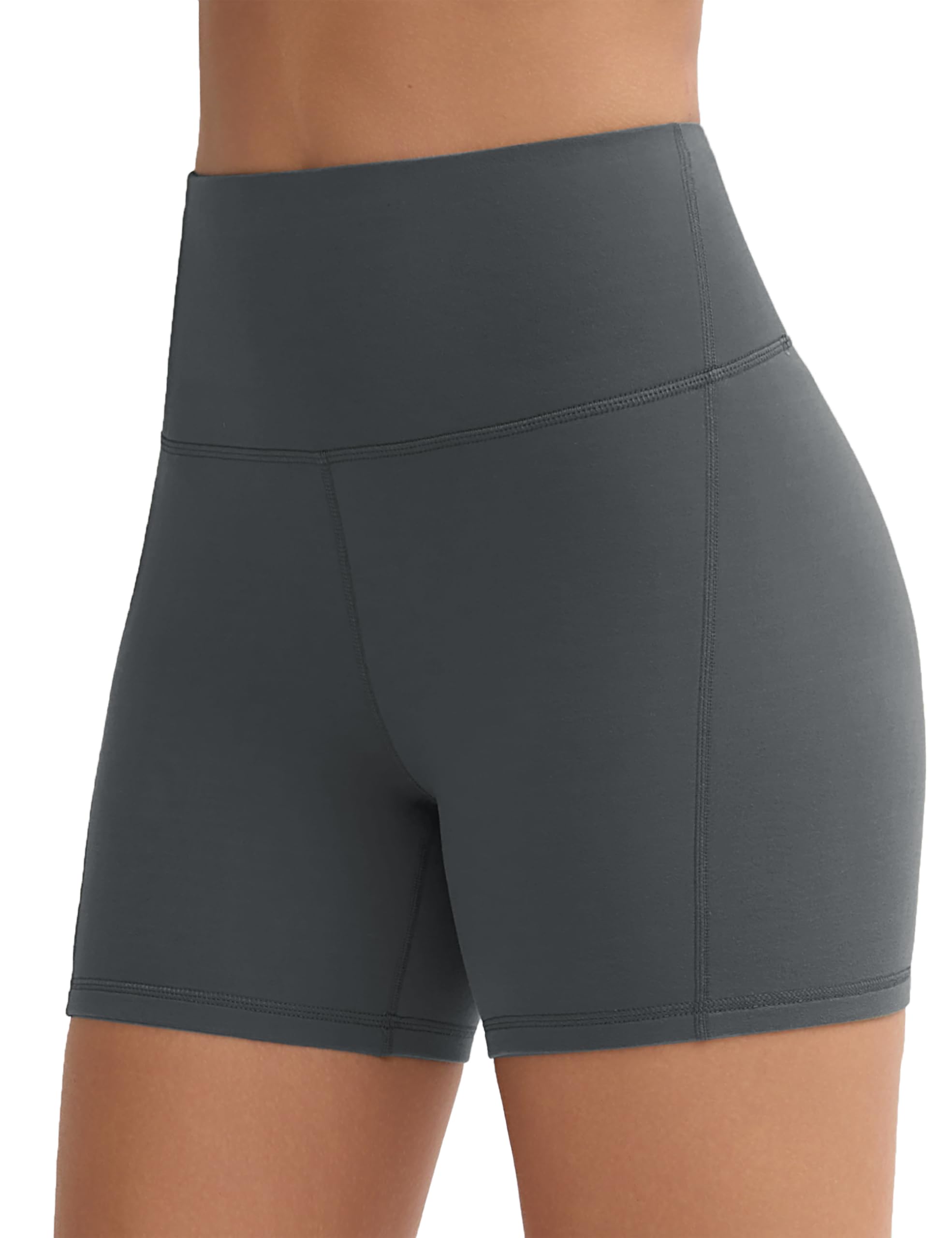 THE GYM PEOPLE Women's High Waist Yoga Shorts 5