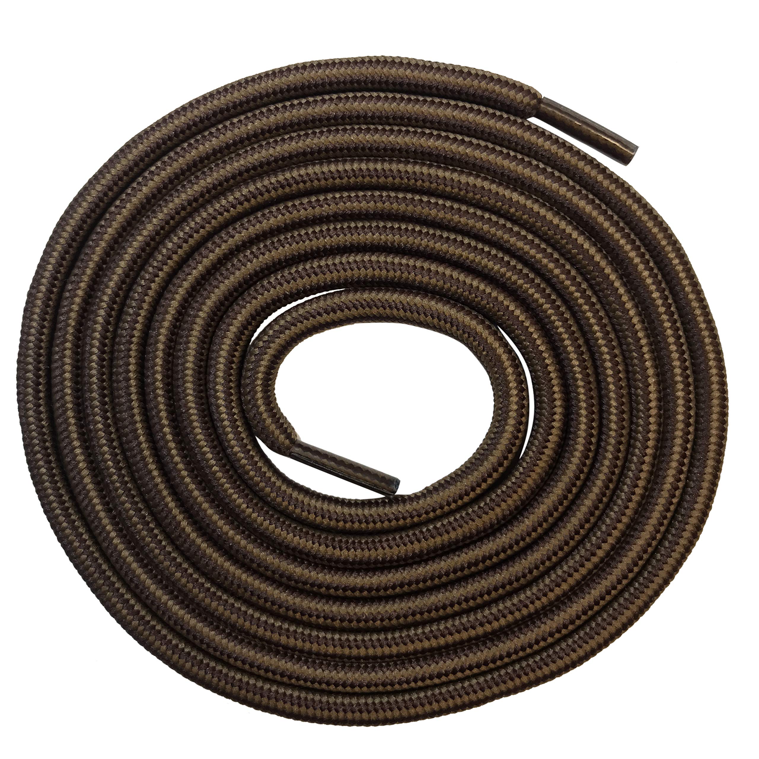 6 Pairs 5MM Thick Heavy Duty Round Boot Laces - Durable Shoelace Strings Replacement for Hiking & Work Boots - Ideal for Outdoor, Construction & Safety Shoes