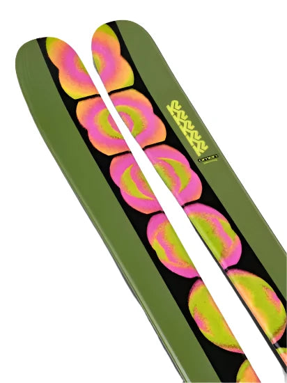 K2 Omen 90 Skis 2025 - All-Mountain Performance Skis for Men | Best for Powder, Groomers & Freeride | Perfect for Advanced Skiers on Steep Terrain & Backcountry Adventures