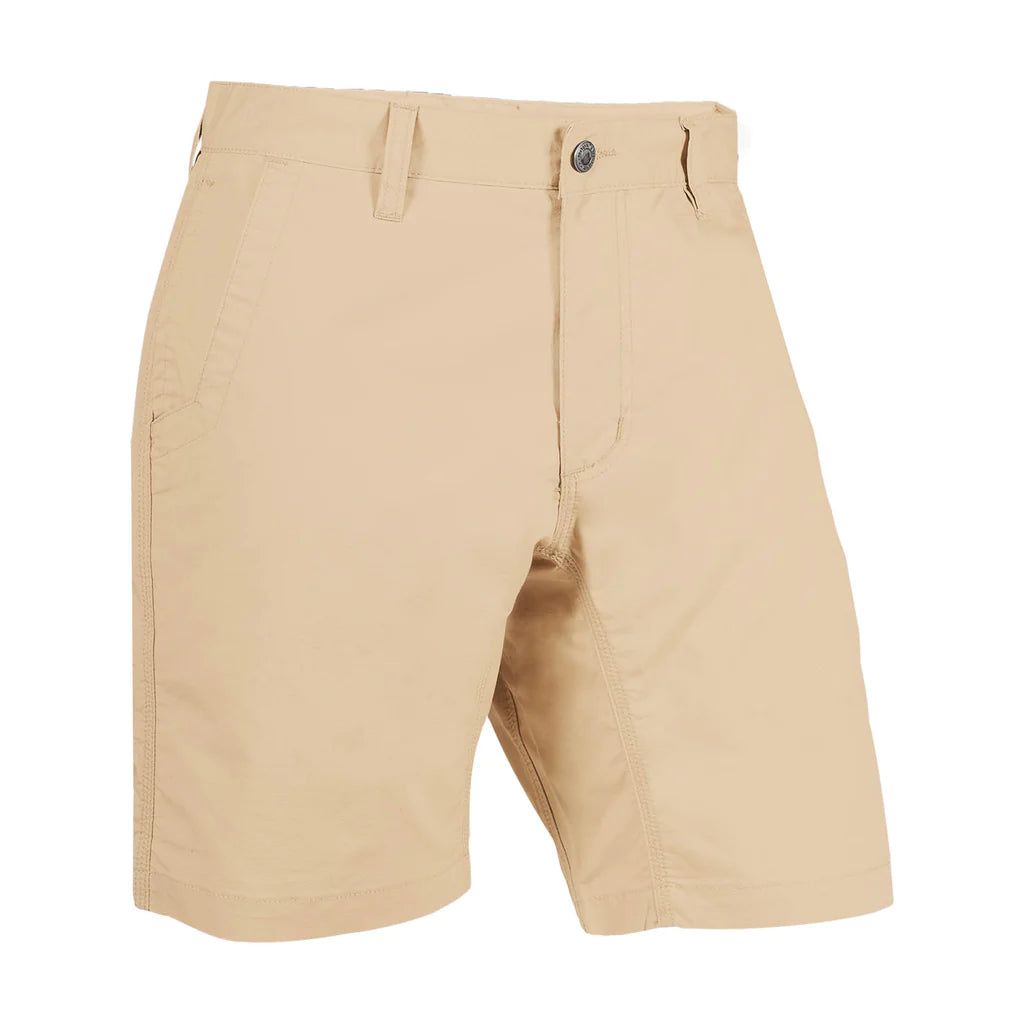 Mountain Khaki Relaxed Fit Poplin Shorts for Men - Comfortable Casual Summer Shorts for Outdoor Activities, Hiking, and Travel
