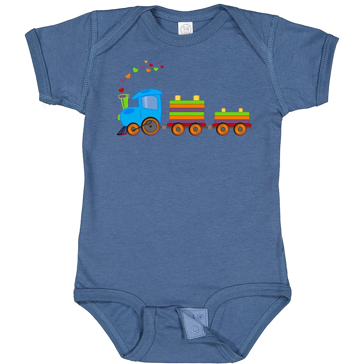Inktastic Colorful Toy Train Baby Bodysuit - Soft Cotton Onesie for Infants & Toddlers - Perfect for Playtime, Nursery, and Family Photos