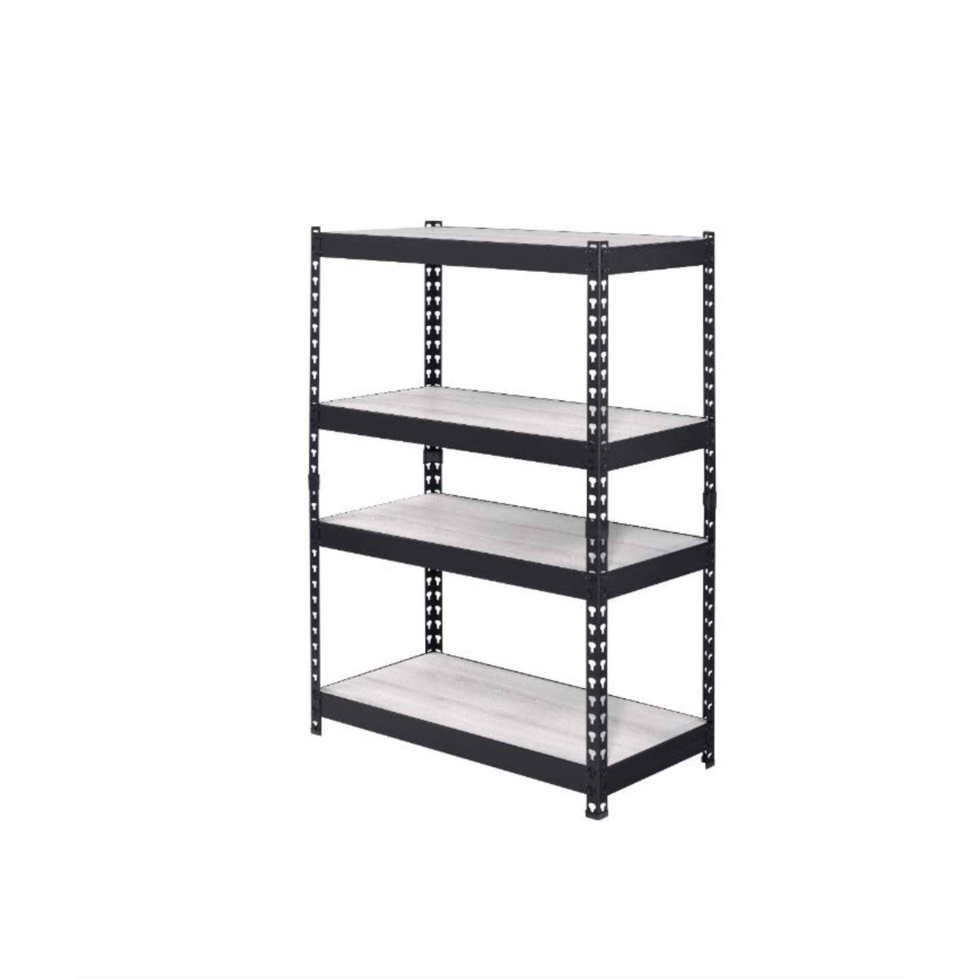 Acme Furniture Decmus 5-Shelf Bookcase in Natural & Black Finish - Perfect for Living Room, Home Office & Library Storage